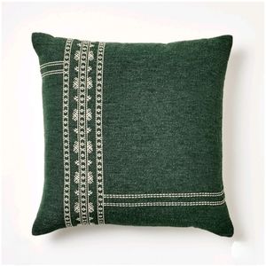 Threshold designed w/ Studio McGee Oversized Embroidered Square Throw Pillow Sag